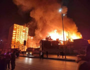 بالفيديو حريق ضخم يلتهم أحد أعرق ستوديوهات التصوير السينمائي بمصر