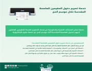 المديرية العامة للجوازات تستقبال طلبات إصدار التصاريح الإلكترونية دون الحاجة لمراجعة الجوازات