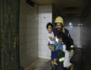 إصابة 3 أشخاص وإخلاء آخرين إثر حريق في مكة المكرمة