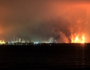 حريق ضخم في مصفاة بالونغان النفطية .. التفاصيل هنا !!