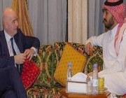 سمو الأمير عبدالعزيز الفيصل يلتقي انفانتينو .. التفاصيل هنا !!