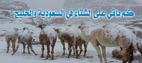 عداد لحساب الشتاء في السعودية والخليج 1441هـ