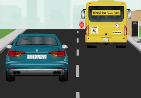 المرور يحذر من تجاوز الحافلة المدرسية أثناء توقفها .. التفاصيل هنا !!